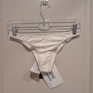 Vix Paula Hermanny Firenze White Cheeky Bikini Bottom Medium